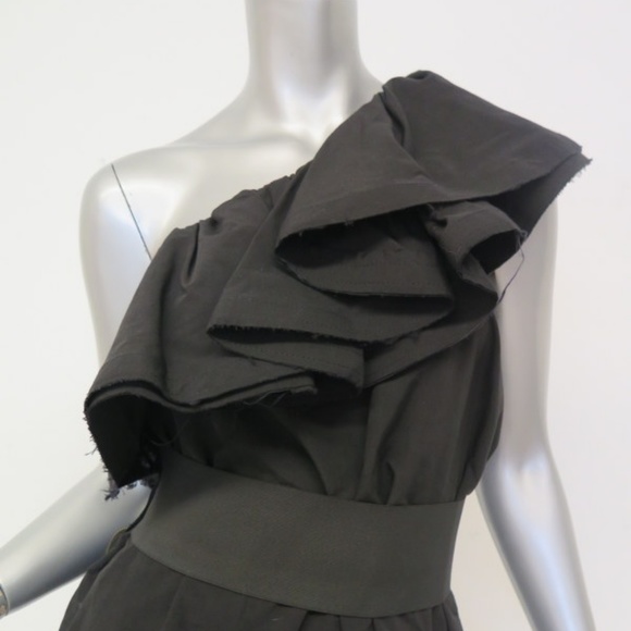 Lanvin for H&M Dress Black Cotton Size US 6 - Picture 2 of 8